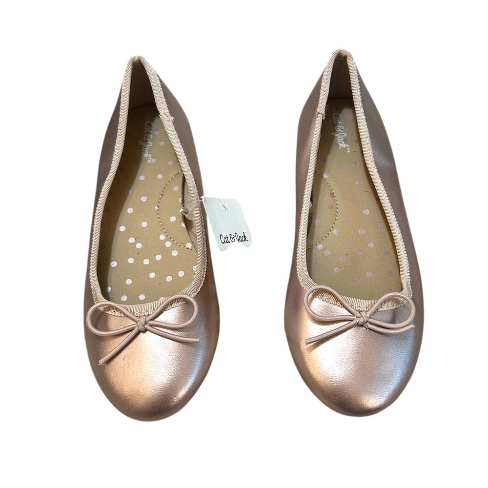Cat & Jack Kids' Metallic Ballet Flats